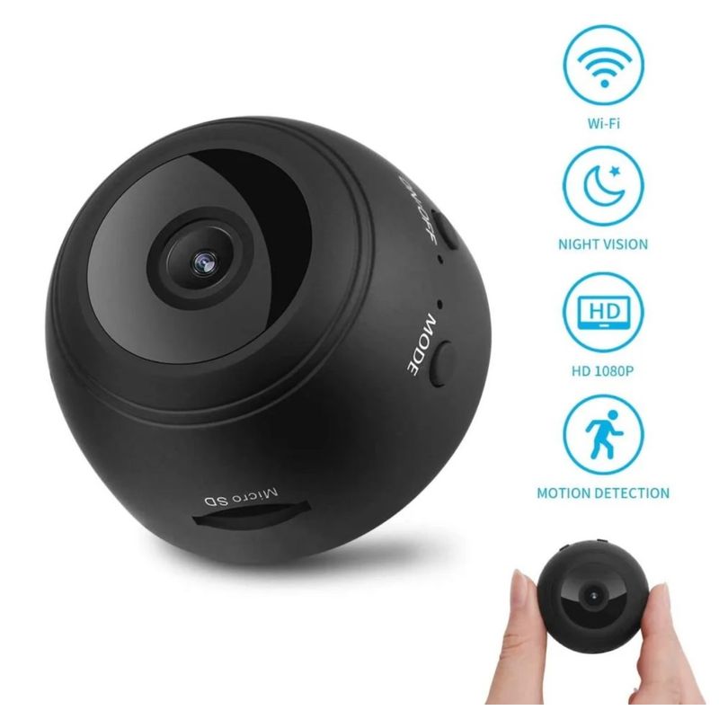 GENERICO - MINI CÁMARA ESPÍA WIFI - INALÁMBRICA OCULTA 1080P -  HD