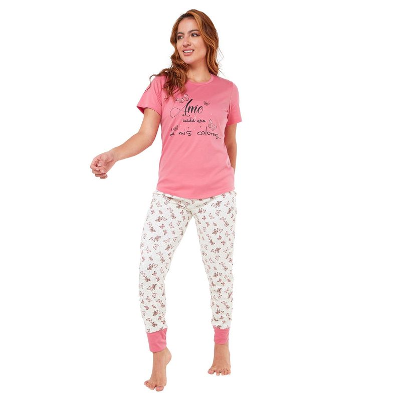 SANTANA - Pijama Mujer Hanna Caqui