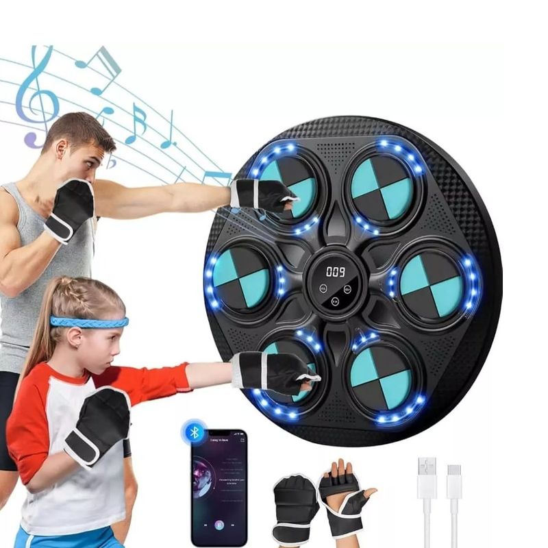 GENERAL - Máquina Boxeo Bluetooth Niveles de Práctica Incluye Guantes