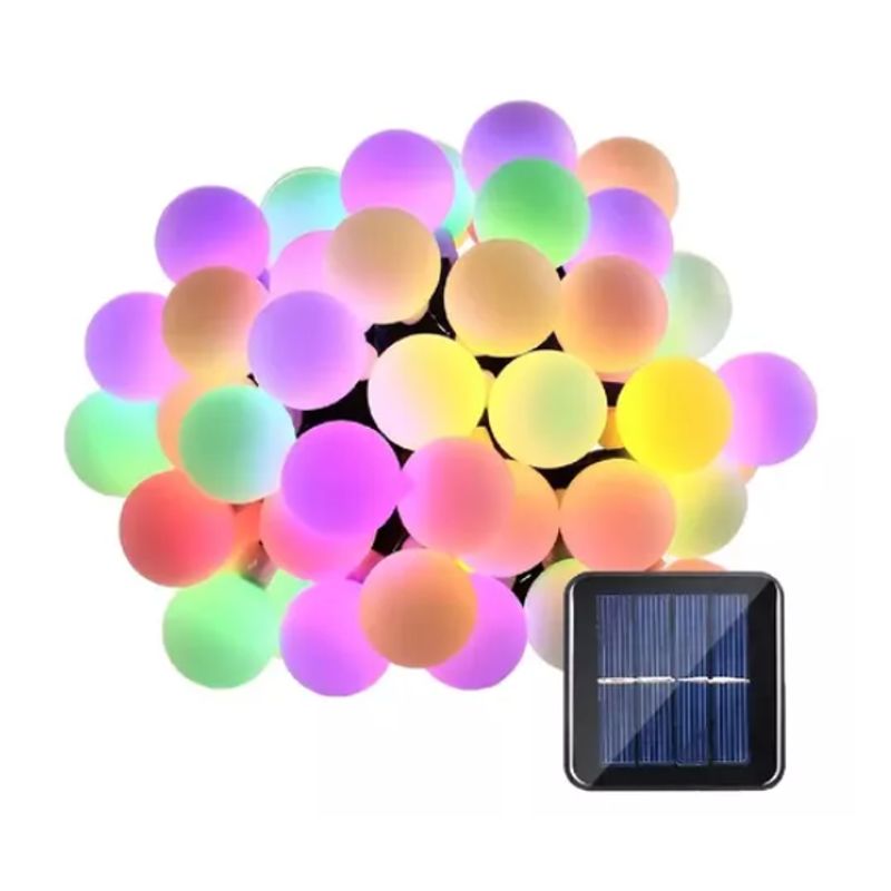 INNOVA - Luces Navideñas 5 Metros Panel Solar Rgb Secuencial Decora