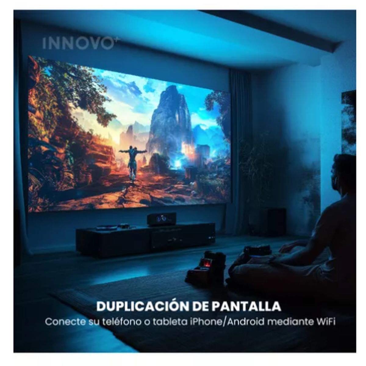 INNOVA - Proyector Android Con Apps 4k Magic Pro Hy320 Pro