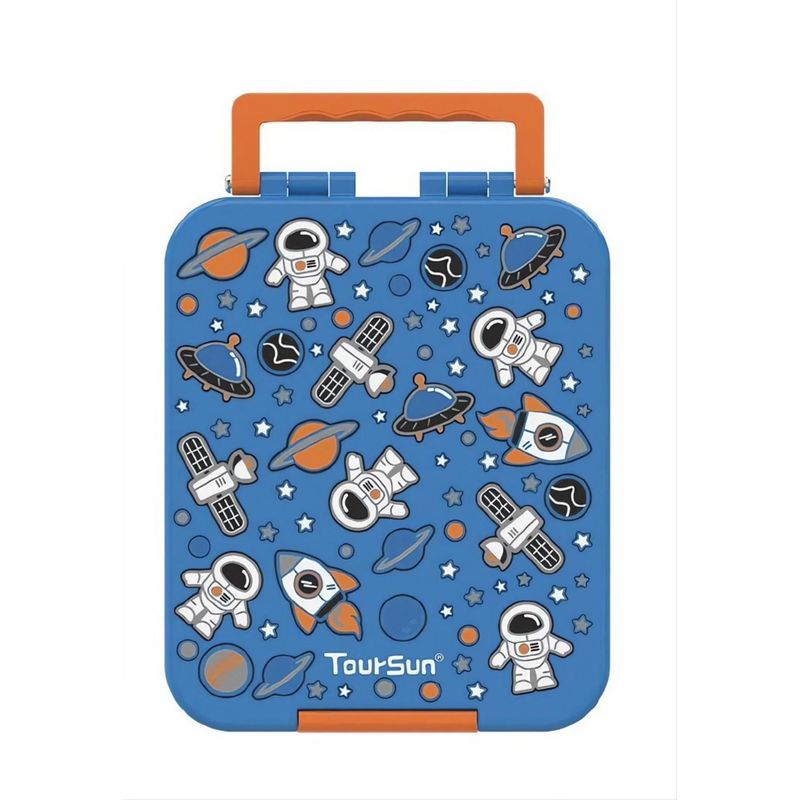 GENERAC - Lonchera Niños Hermetica Tritan Bento Box Astronautas