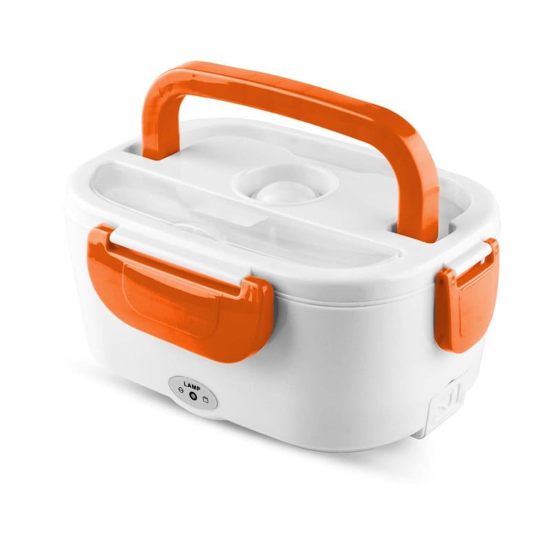 CHEF MASTER - Lonchera Eléctrica Calentador Comida Porta Comida Portátil Naranja