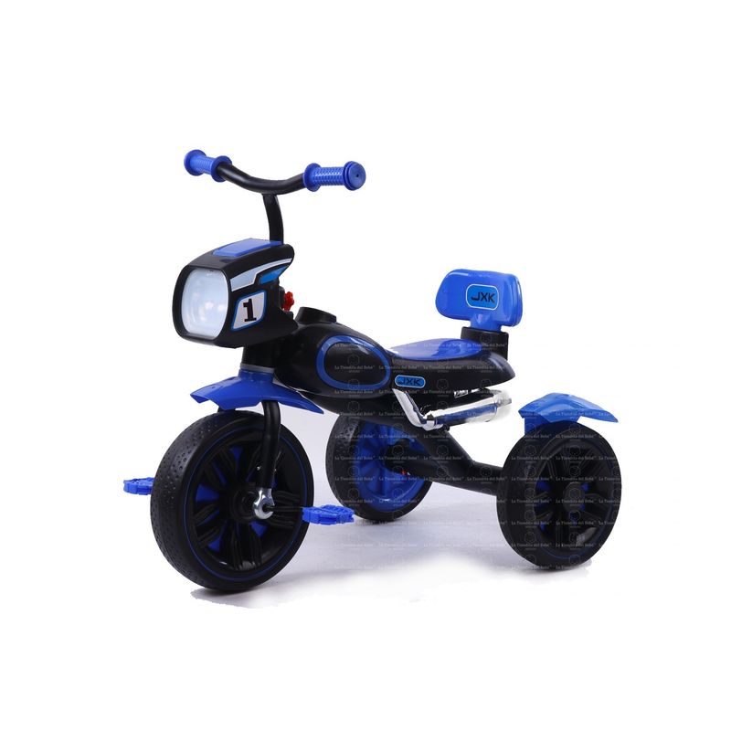 GENERICO - Triciclo Bebe Infantil Musical Paseador Moto AZUL