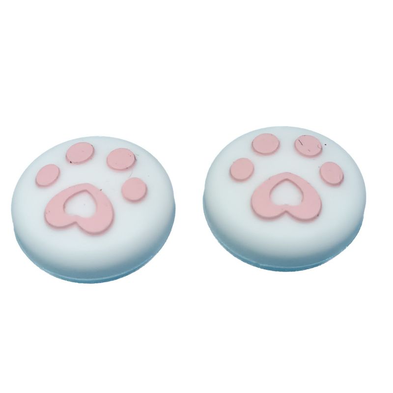 GENERICO - Protectores de Joystick para Nintendo Switch - Ultra Ligero  Blanco Huella