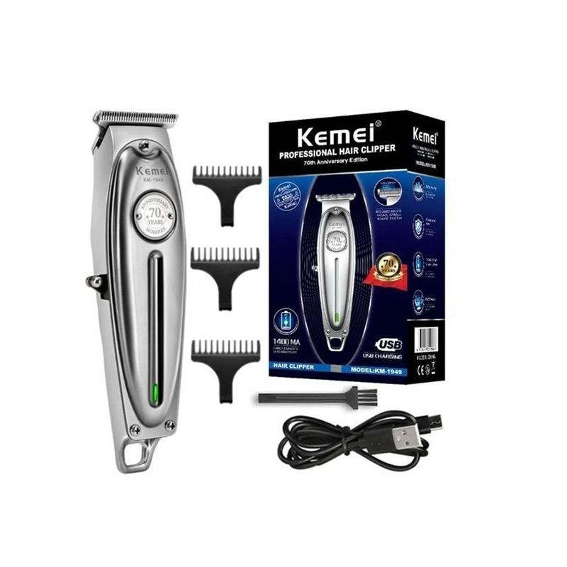 KEMEI - Recortadora De Pelo Profesional Full Metal Kemei 1949