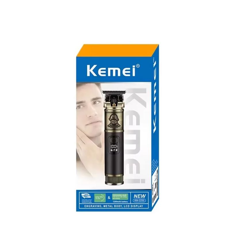 KEMEI - Máquina Cortadora De Pelo Kemei-2250 Trimmer Recargable