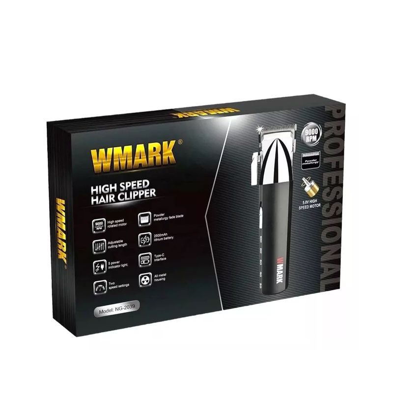 GENERICO - Set De Peluqueria Profesional Maquina De Corte WMARK NG-2039