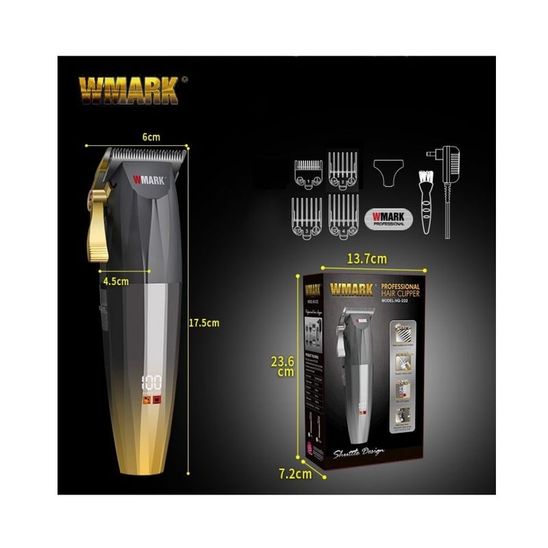 GENERICO - Maquina Cortadora De Cabello WMark NG 222 Inalambrica Profesional