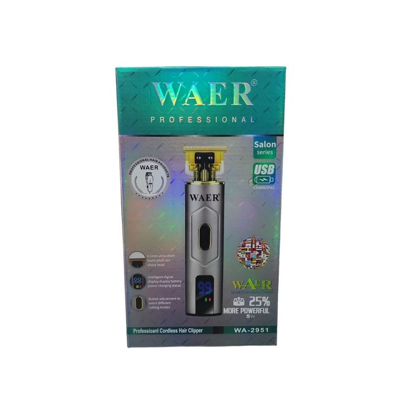 WAER - Maquina Patillera Recargable Profesional WAER WA-2951