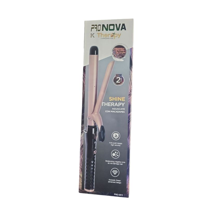 GENERICO - Pinza Rizadora De Cabello Pronova Aguacate Macadamia