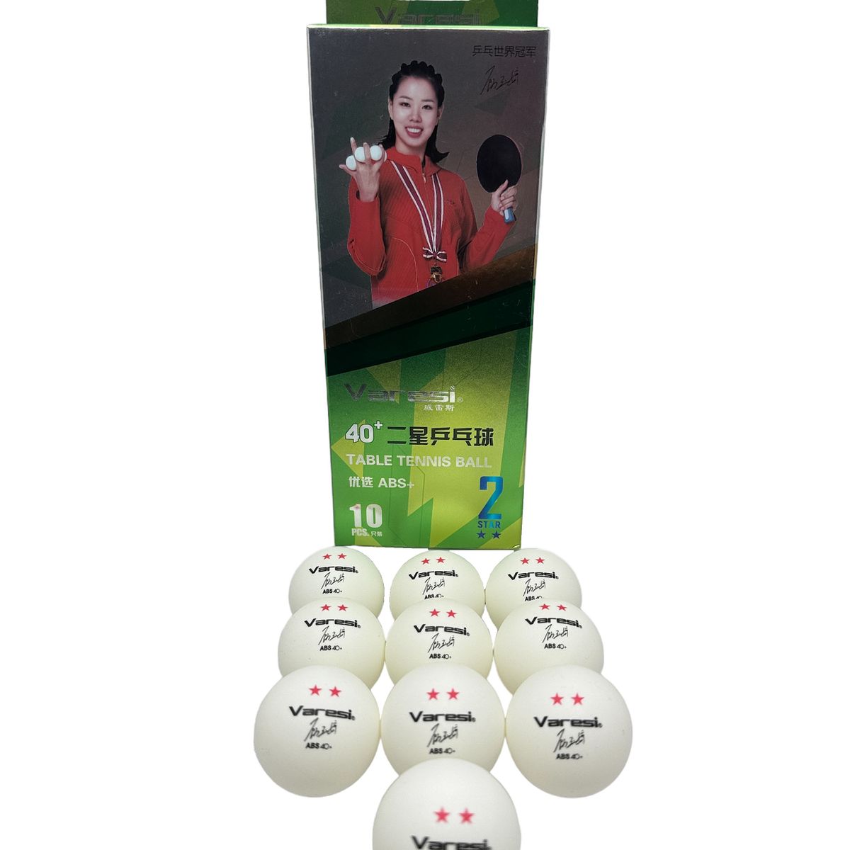 GENERICO - Pelota Ping Pong Varesi 2 Estrella X10unds-v042 Blanco