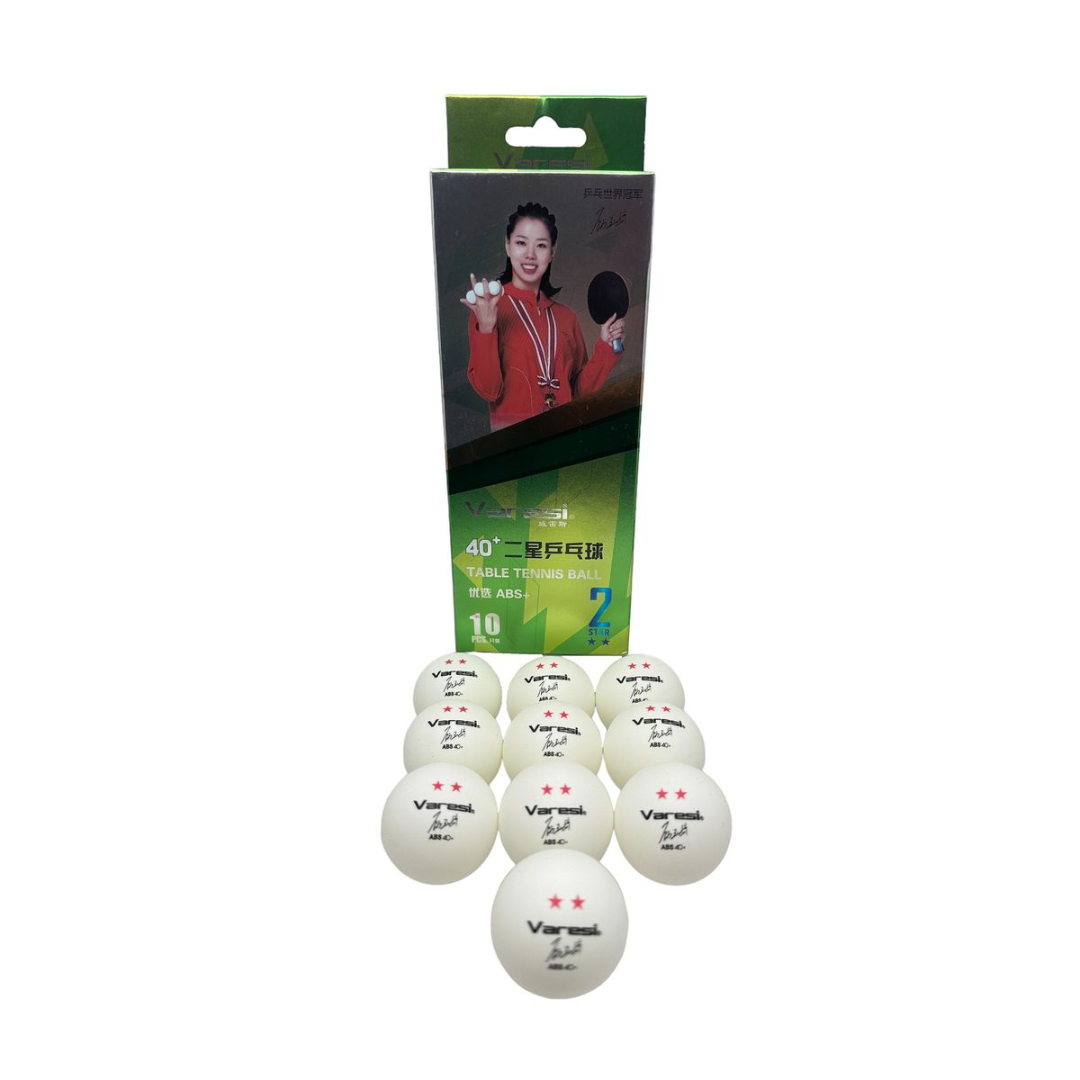 GENERICO - Pelota Ping Pong Varesi 2 Estrella X10unds-v042 Blanco