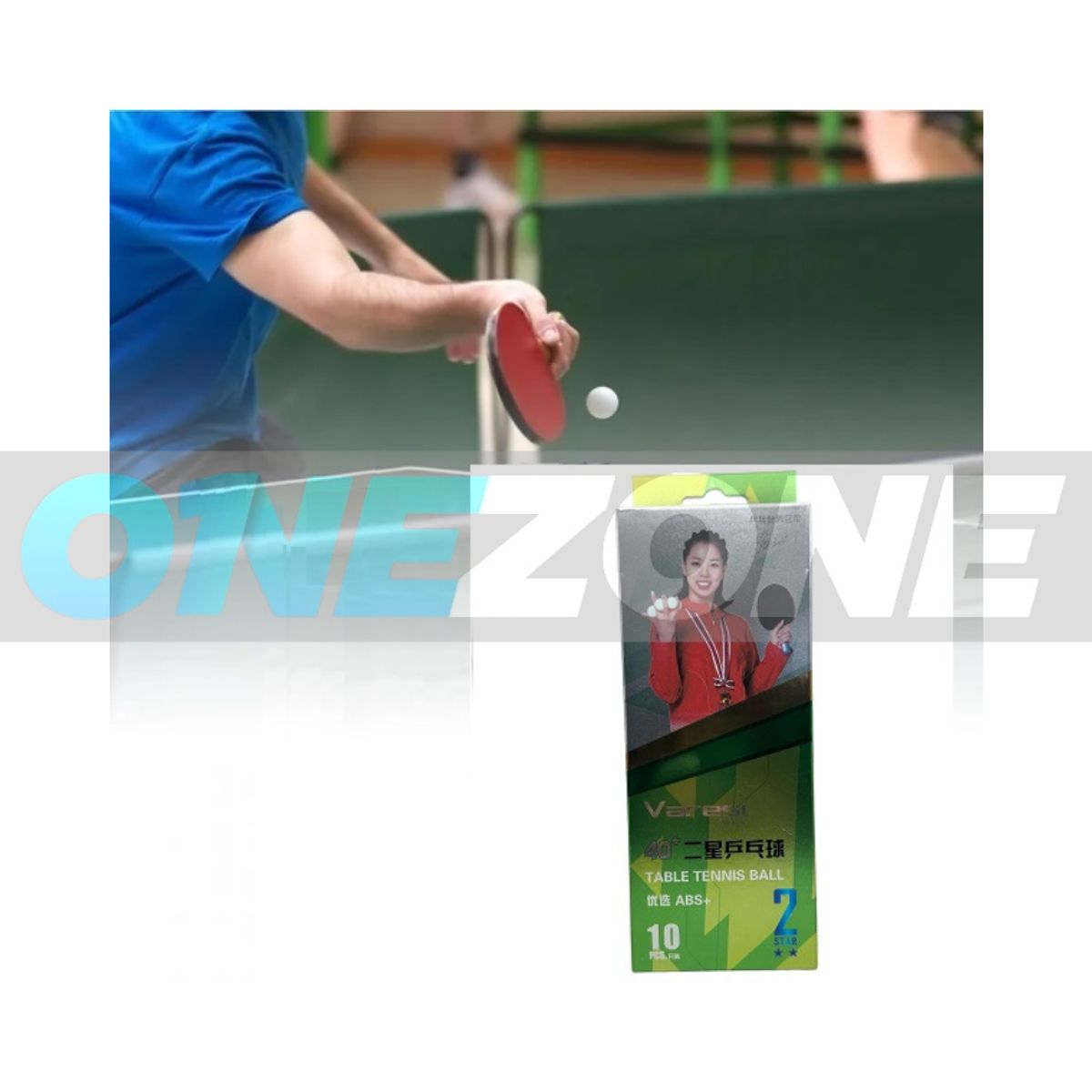 GENERICO - Pelota Ping Pong Varesi 2 Estrella X10unds-v042 Blanco