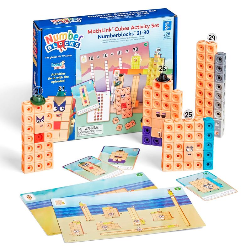 ENFANT'ASY - Numberblocks Mathlink Cubos 21-30 Originales Juego Hand2mind