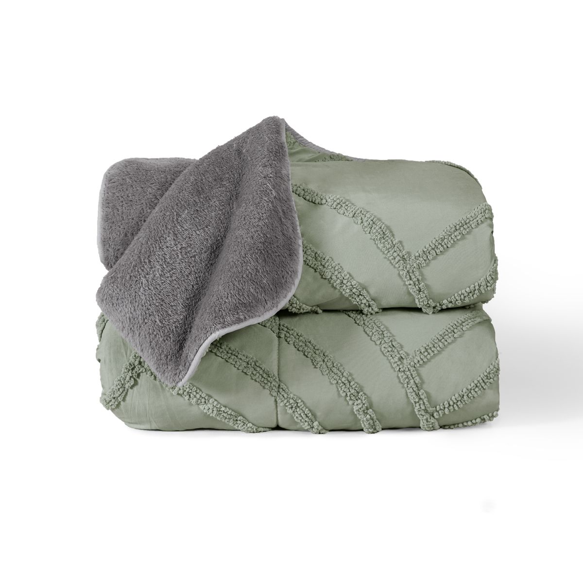 VIANNEY - Cobija Austral tamaño Frazada Verde Vianney