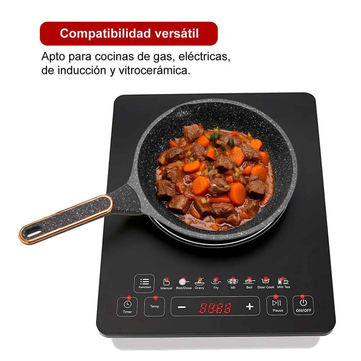 CHEF MASTER - Set x 3 Sartenes Antiadherentes en Granito Cocción Saludable