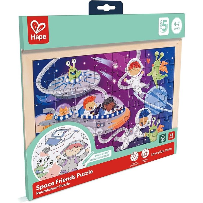 HAPE TOYS - ROMPECABEZAS ESPACIO AMIGOS DEL UNIVERSO - HAPE TOYS