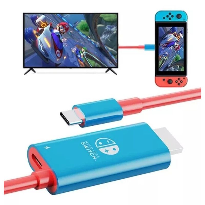 GENERICO - Cable Adaptador Extensión Tipo C A Hdmi Tv Nintendo Switch.