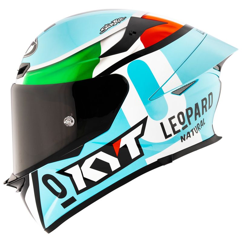 CASCO KYT TT-REVO LEOPARD TRICOLORE S KYT