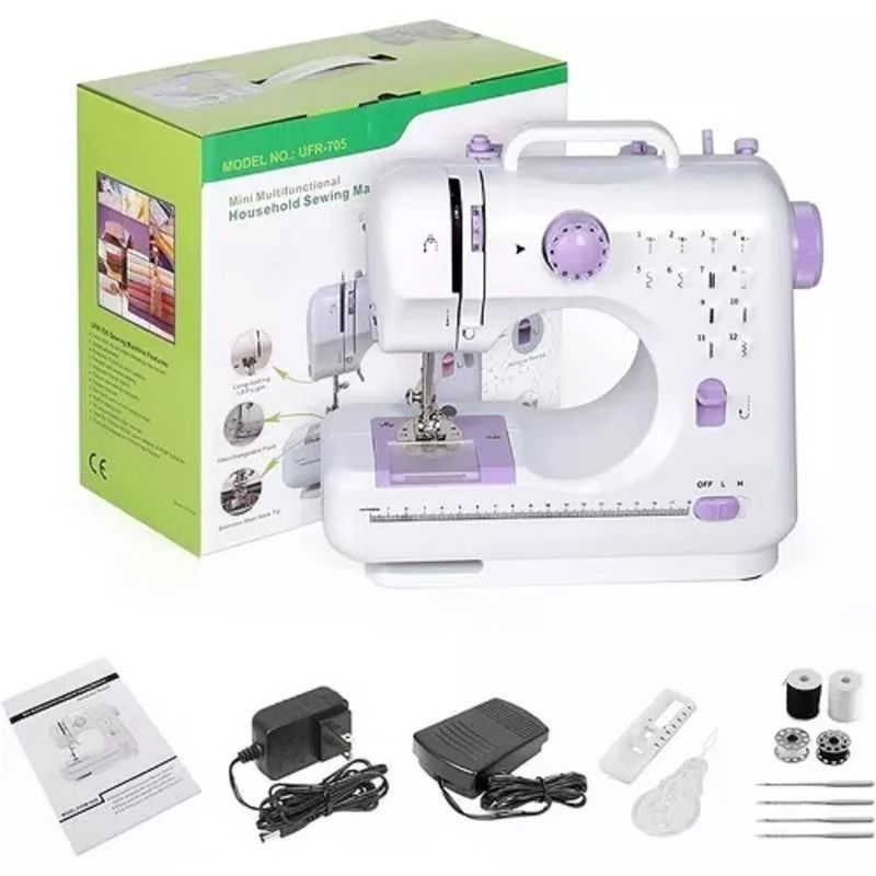 GENERICO - Maquina Portatil De Coser 505a Multifuncional 12 osturas