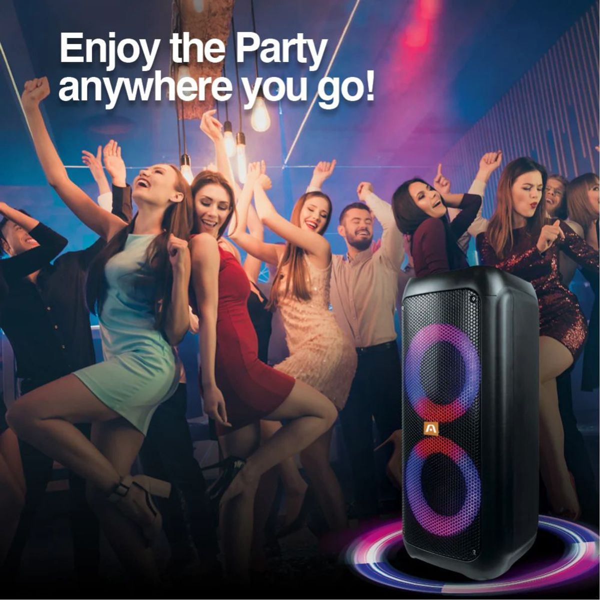 ARGOM TECH - Parlante ARGOM Inalambrico 700W Bluetooth ARG-SP-4060BK