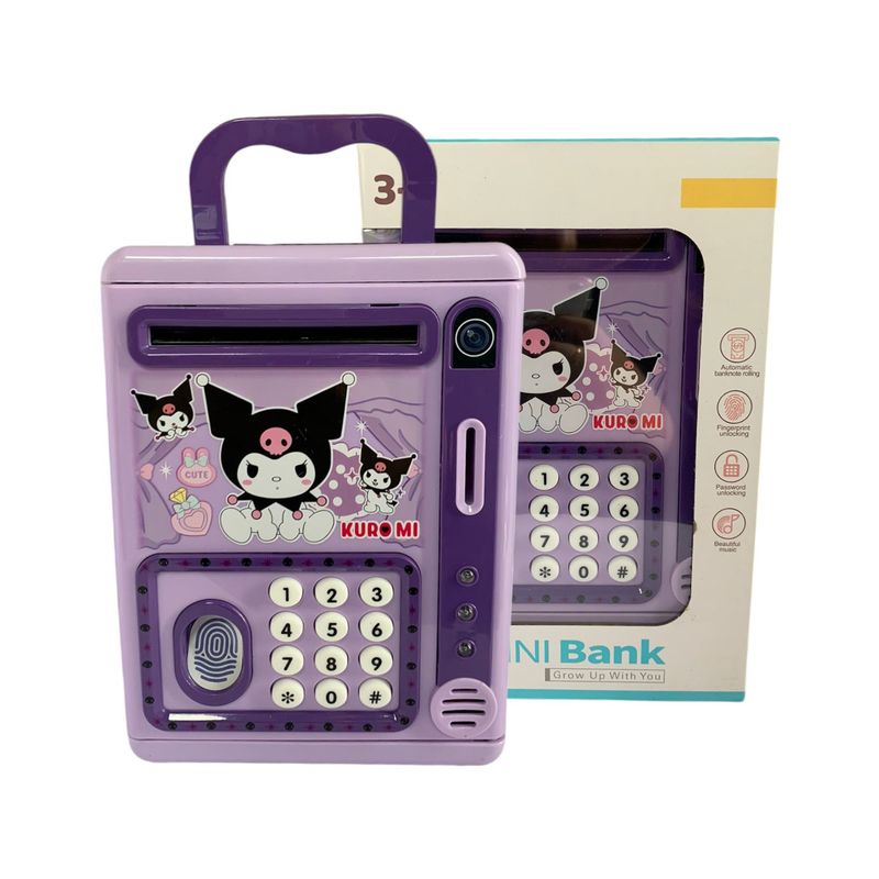 GENERICO - Alcancia Caja Fuerte Electronica Morada Para Niños