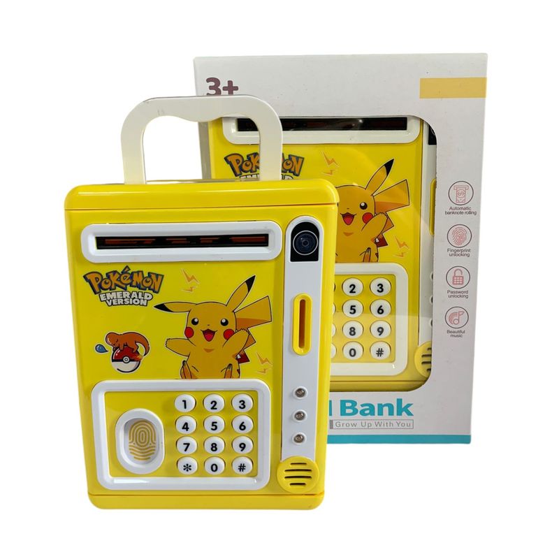 GENERICO - Alcancia Caja Fuerte Electronica Amarilla Para Niños