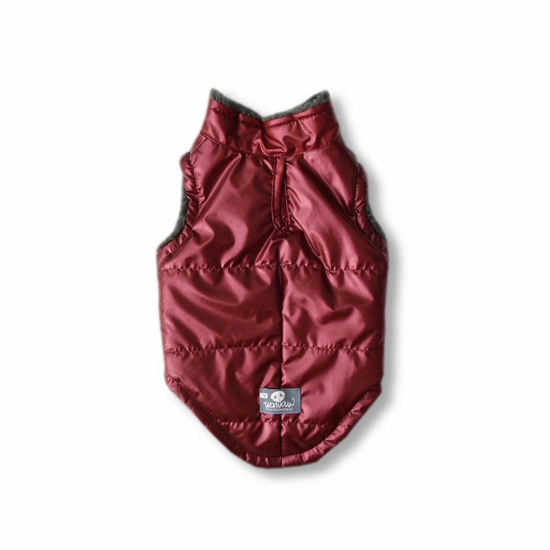 WAWAW - Chaleco para perro talla XS Metalizado Rojo