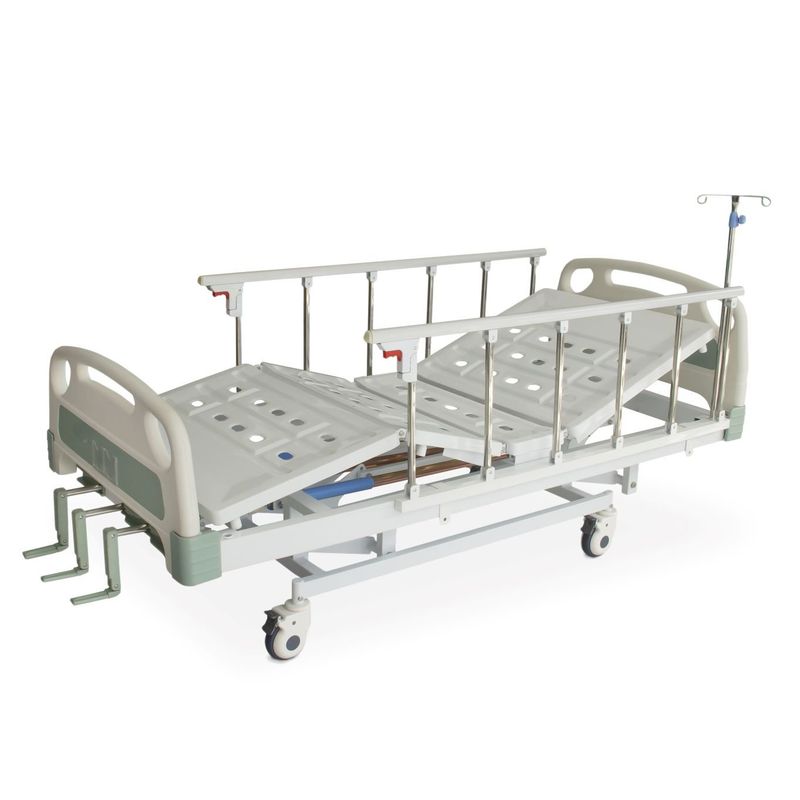 TME - Cama hospitalaria 3 movimientos manual con barandas en aluminio