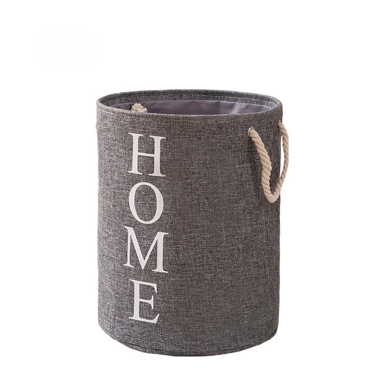 GENERICO - CESTO CANASTO ROPA SUCIA JUGUETES SABANAS HOME-GRIS