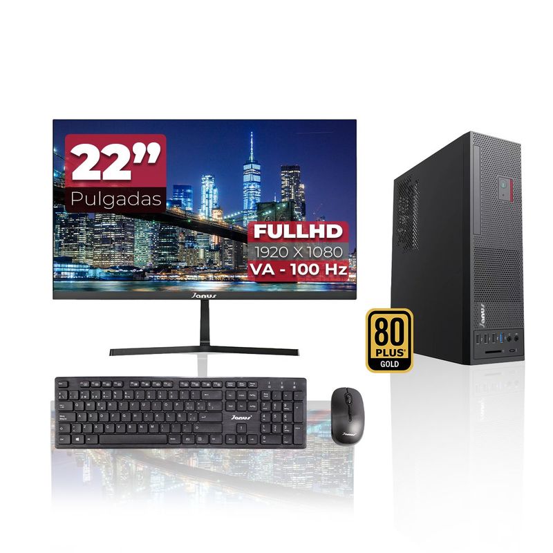 JANUS - Worstation Janus intel I5 14400 SSD 512GB RAM 16GB Monitor 22 113363