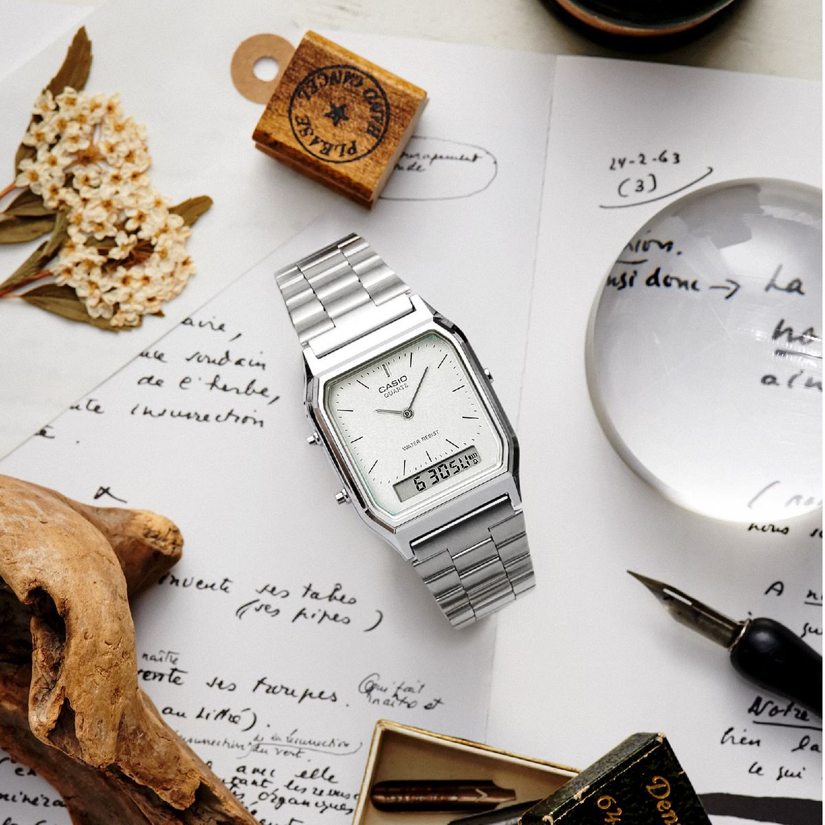 CASIO - Reloj Casio AQ-230A-7D Diseño Vintage