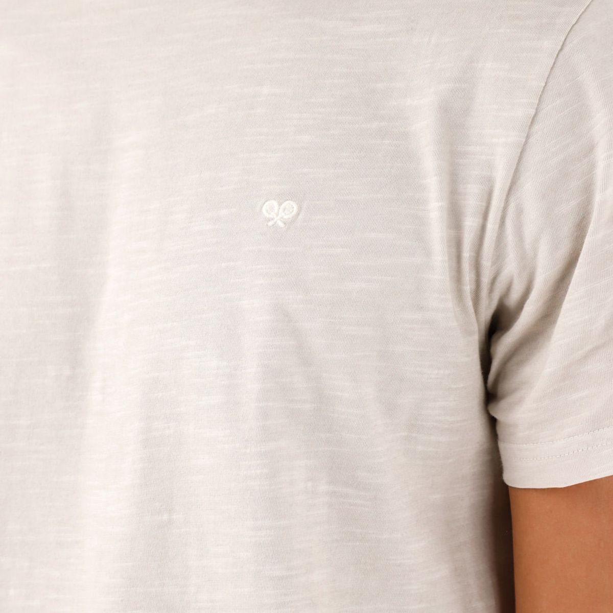 TENNIS - Camiseta en 100% algodón gris para hombre