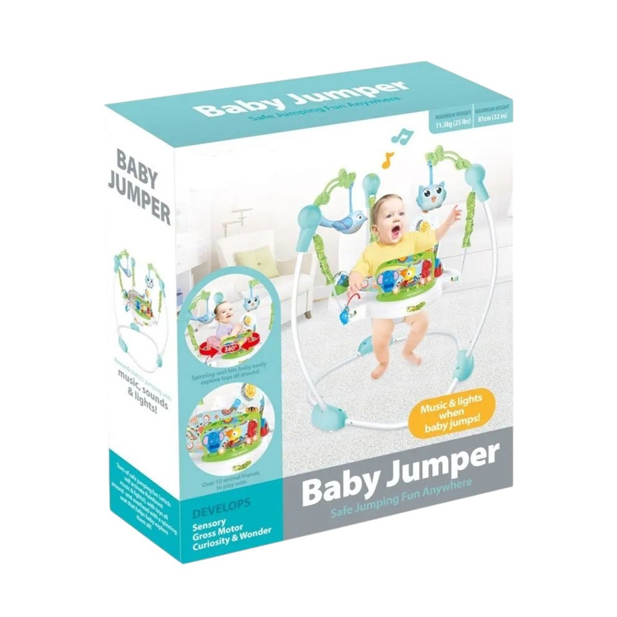 GENERICO - Baby Jumper Saltarín Para Bebe Musical Actividades Unisex