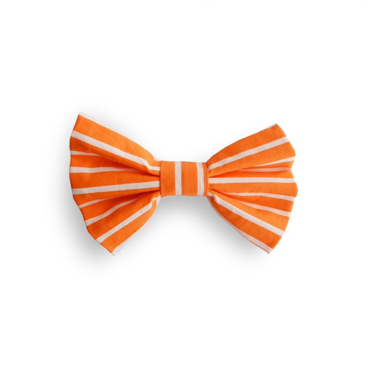 WAWAW - Corbatín para perro talla M Rayas Naranja y Blanco