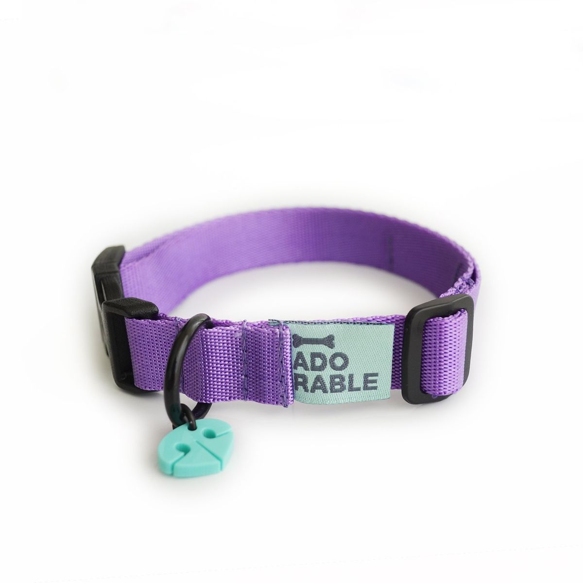 WAWAW - Collar para perro talla XS Unicolor Adorable Morado 2