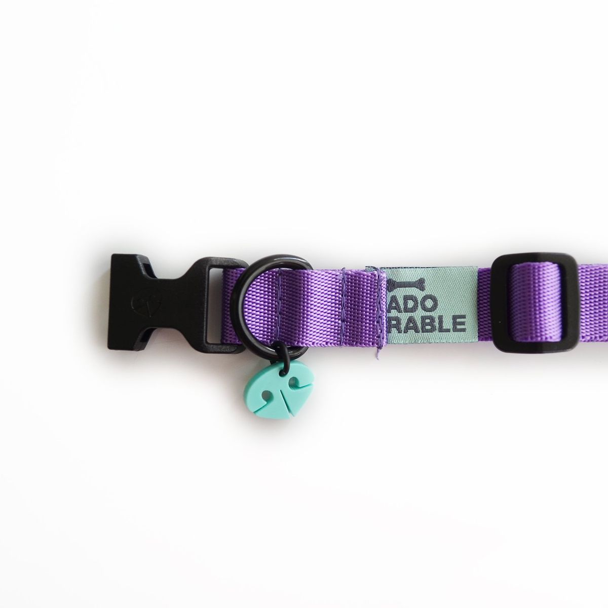 WAWAW - Collar para perro talla XS Unicolor Adorable Morado 2