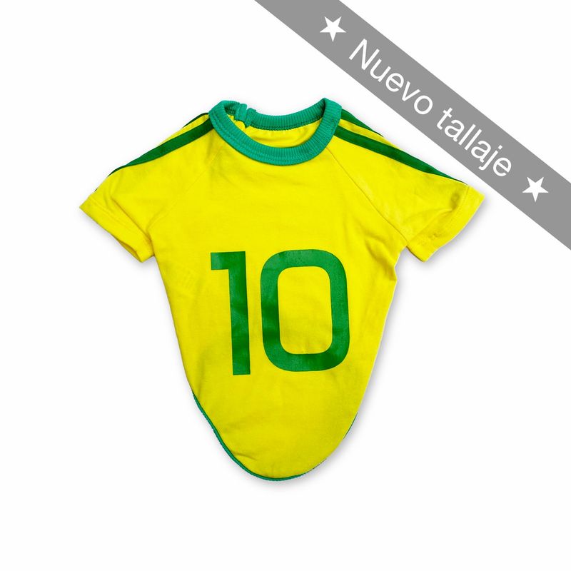 WAWAW - Camiseta para perro talla L Amarillo Fútbol