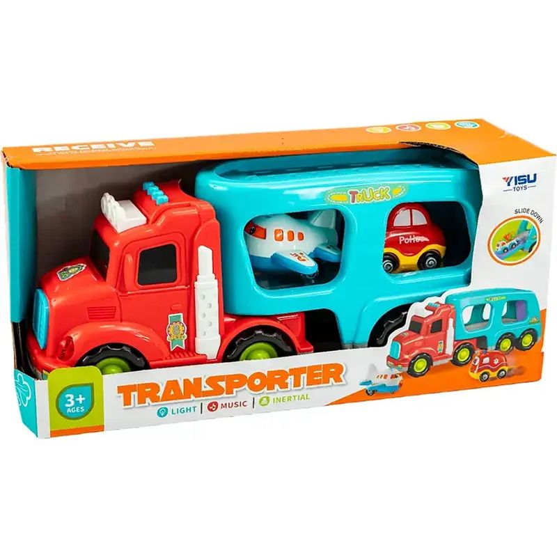 JUGANDO Y EDUCANDO - Juguete Camión Transportador Multifuncional 3 En 1 Para Niños