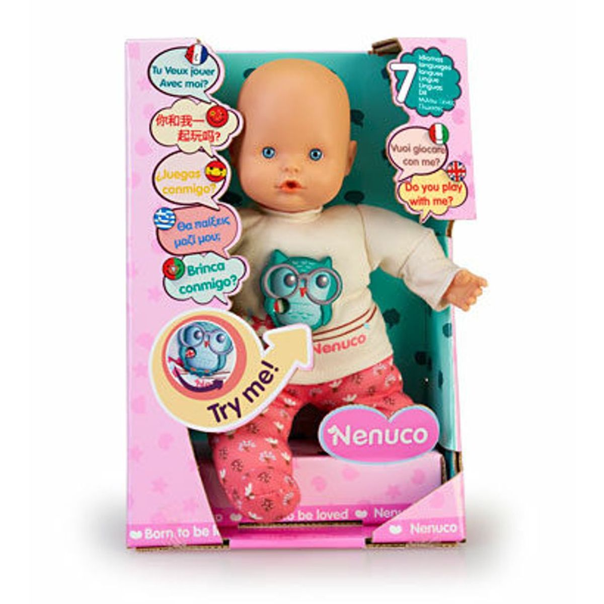 NENUCO - Bebé Nenuco Interactivo 7 Idiomas 30 Cms