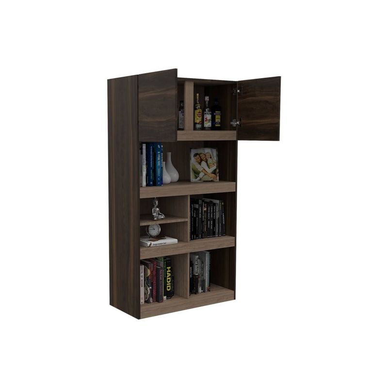 RTA DESIGN - Biblioteca taira caoba y miel 2 puertas batiente