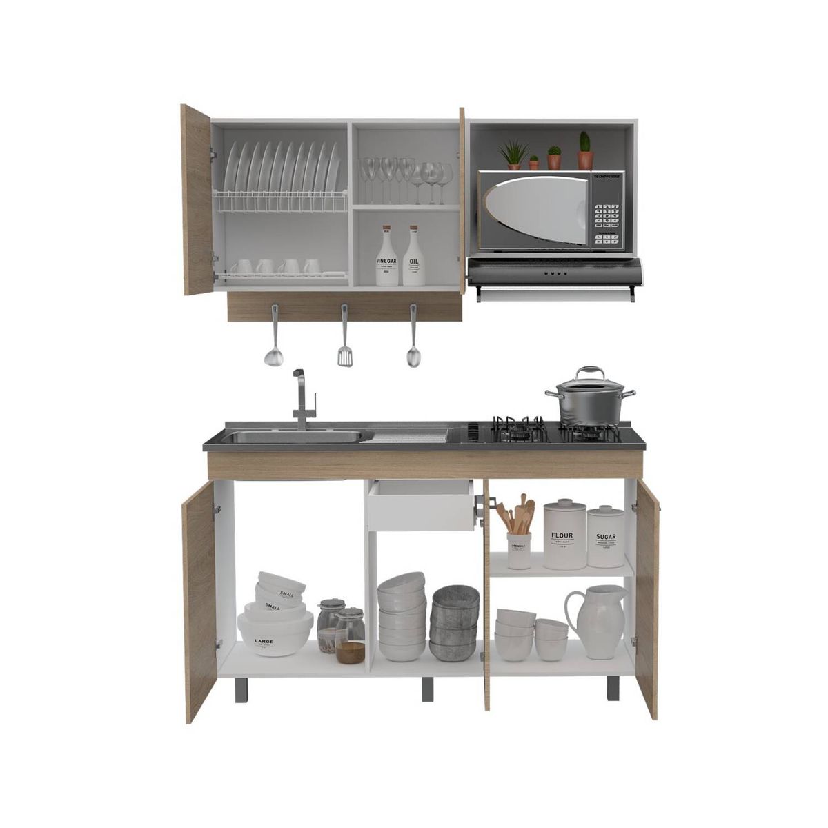 RTA DESIGN - Cocina integral ander beige incluye locero