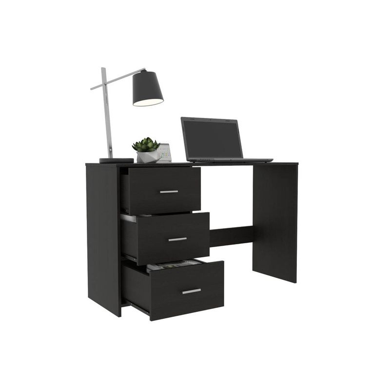 RTA DESIGN - Escritorio zoelo wengue con tres cajoneras