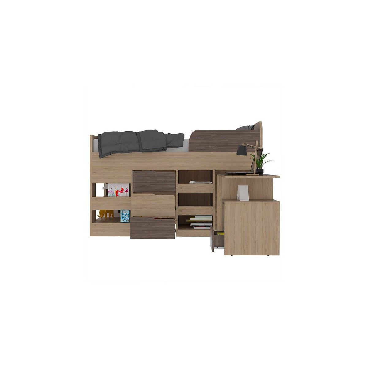 RTA DESIGN - Combo para habitación incluye cama y escritorio