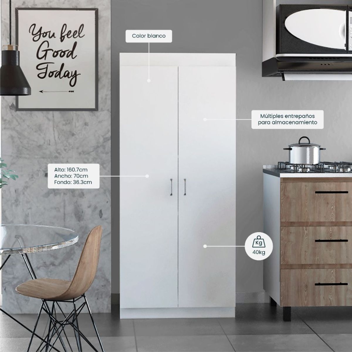 RTA DESIGN - Alacena varese blanco