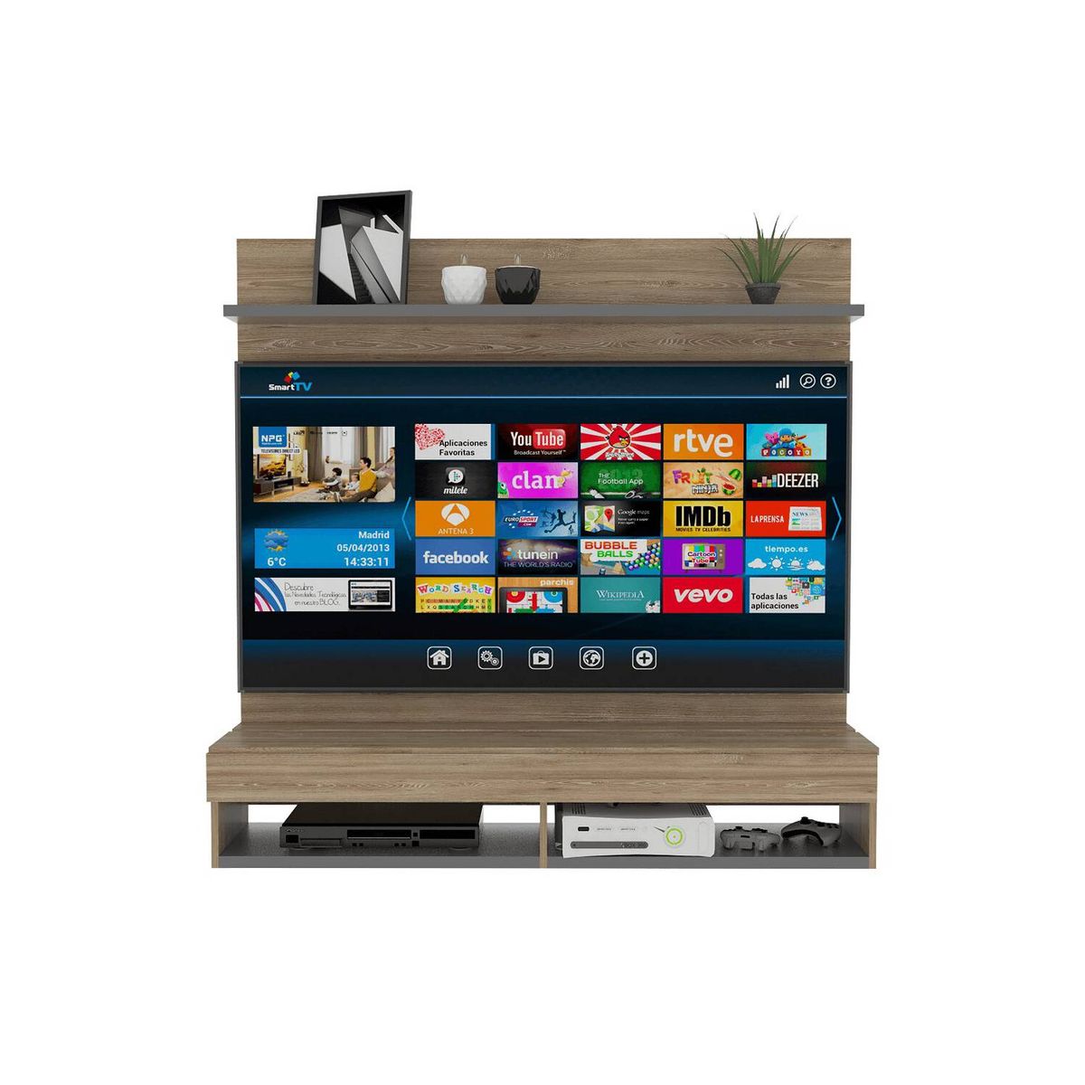 RTA DESIGN - Panel de tv frello con espacio para tv hasta 60