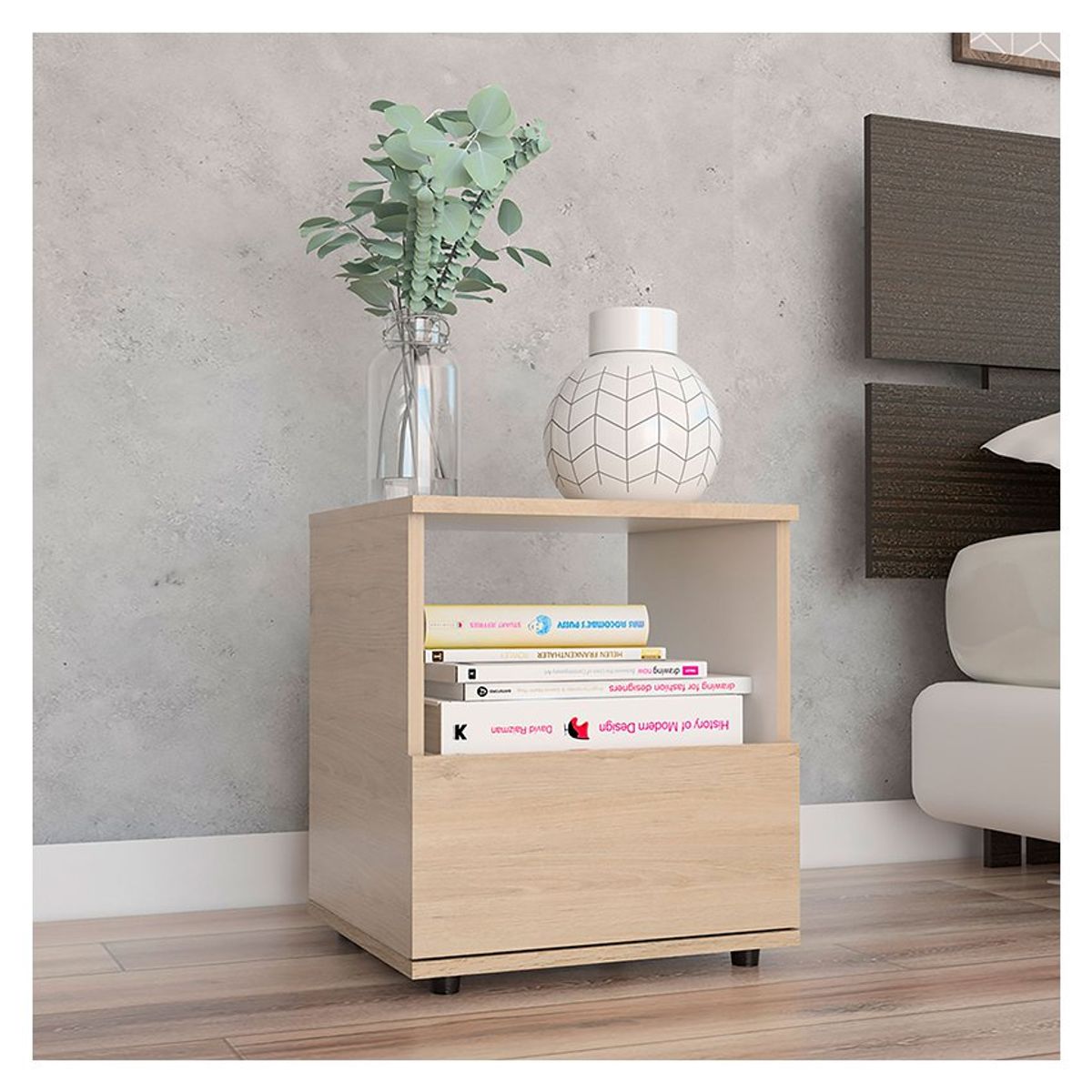 RTA DESIGN - Mesa de noche rta camel rovere