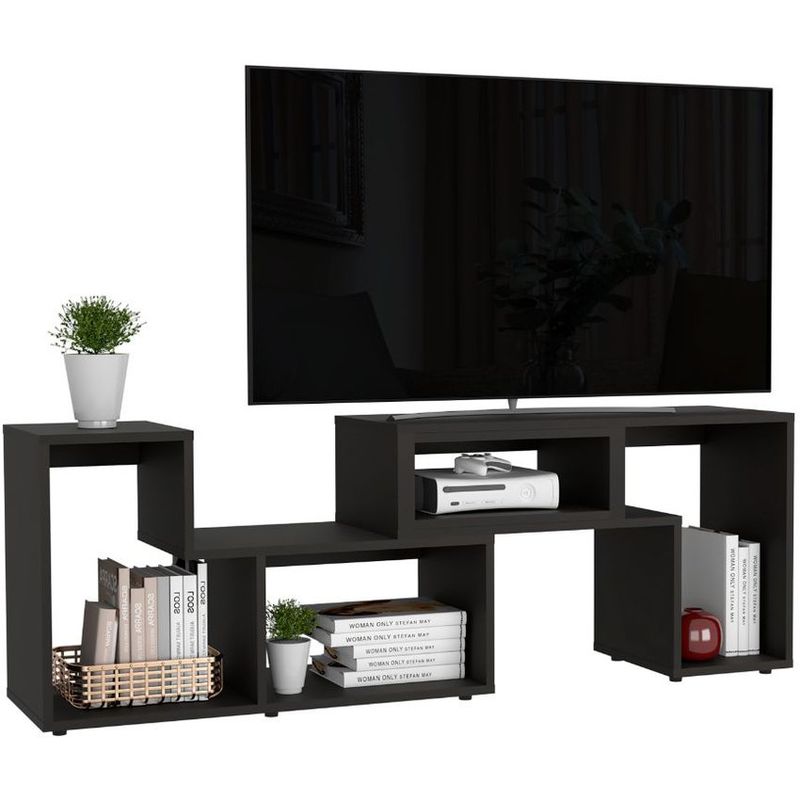 RTA DESIGN - Mesa para tv ascher wengue con espacio para televisor de 50 pulgadas