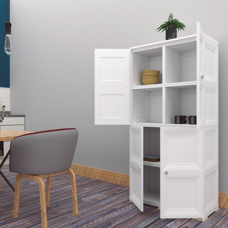 GENERICO - Mueble organizador  elegance liso da vinci blanco perla